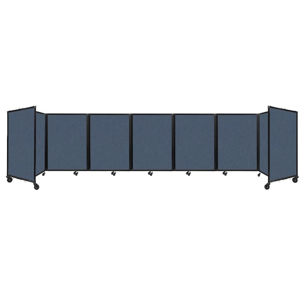 Room Divider 360 Folding Portable Partition 19'6" x 4' Ocean Fabric